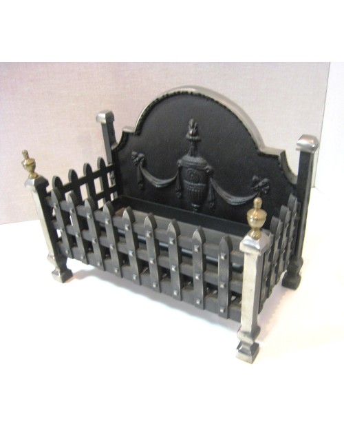 Braciere moderno gas in metallo stile inglese
