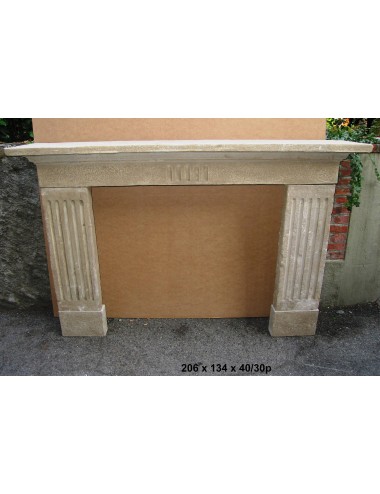 Marble fireplace Mouth width cm. 120