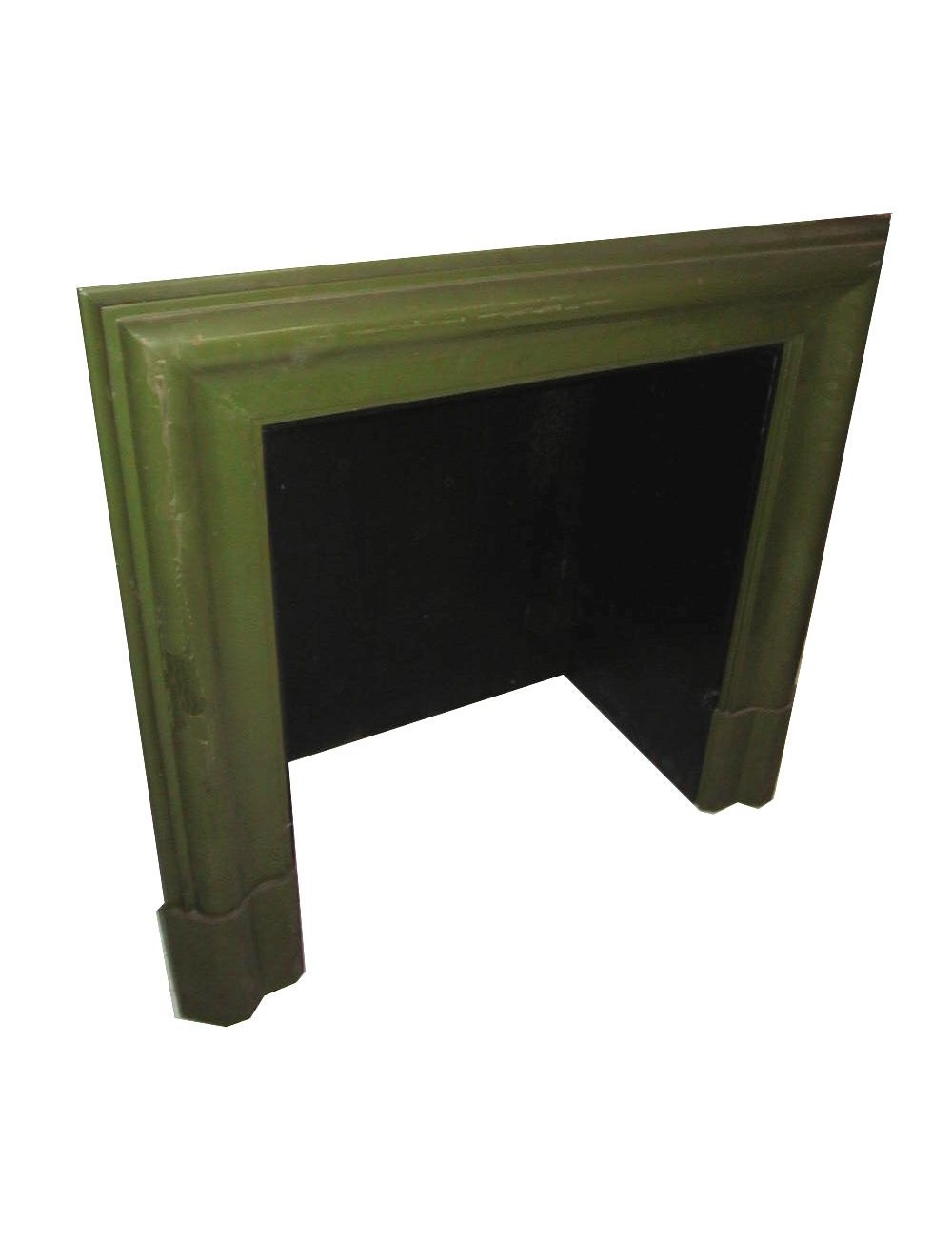 L 195 - Green lacquered fireplace