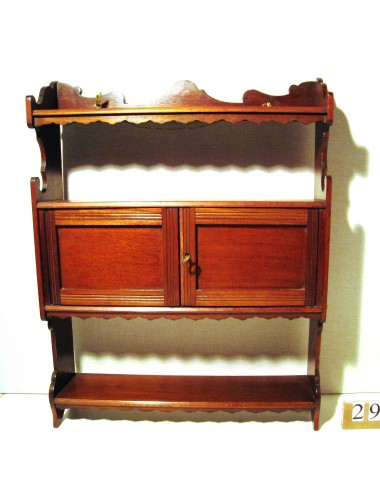 Pensile / Etagère Epoca Vittoriana in mogano