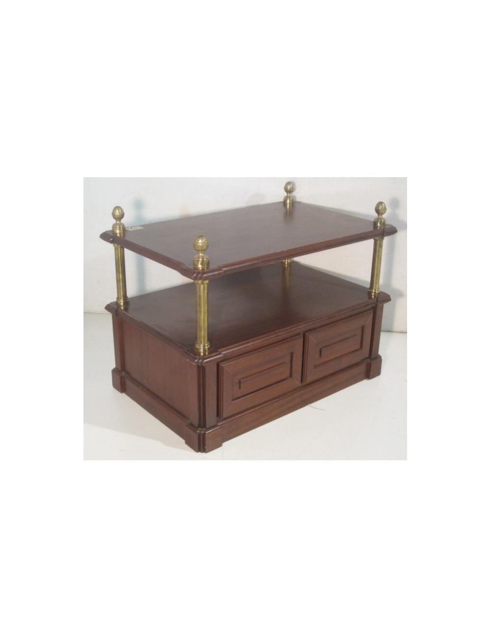 Etagère Tavolino moderno in legno noce Etagère Tavolino moderno in legno noce