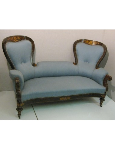Light blue textile sofa