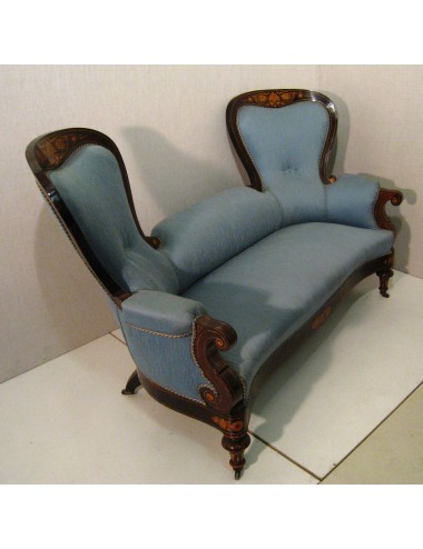 Light blue textile sofa