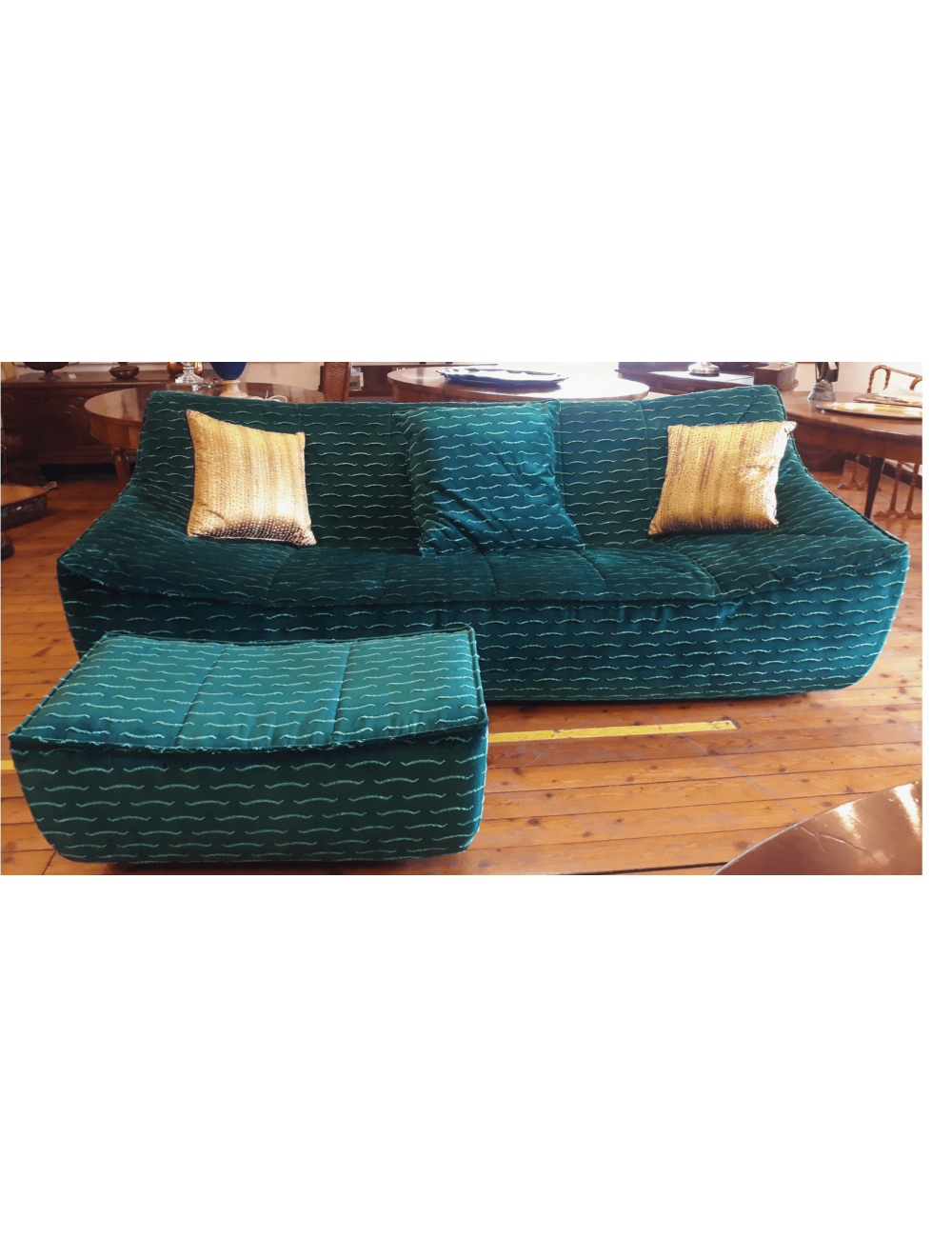 250x105p cm sofa + pouff in relation 250x105p cm sofa + pouff in relation