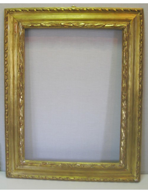Specchiera/ cornice epoca '700 dorata in oro zecchino, intagliata