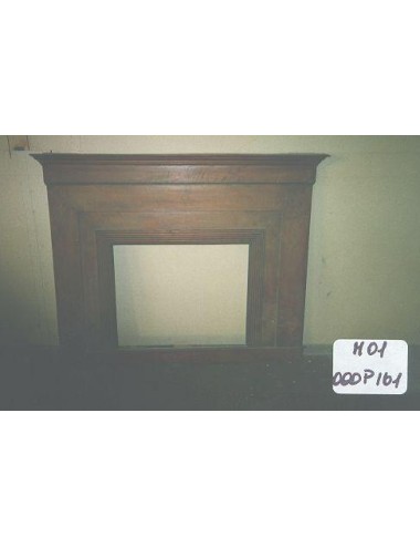 Wooden mirror/fireplace