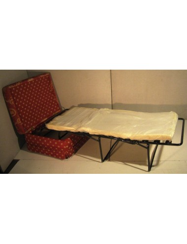 Modern red textile ottoman/bed