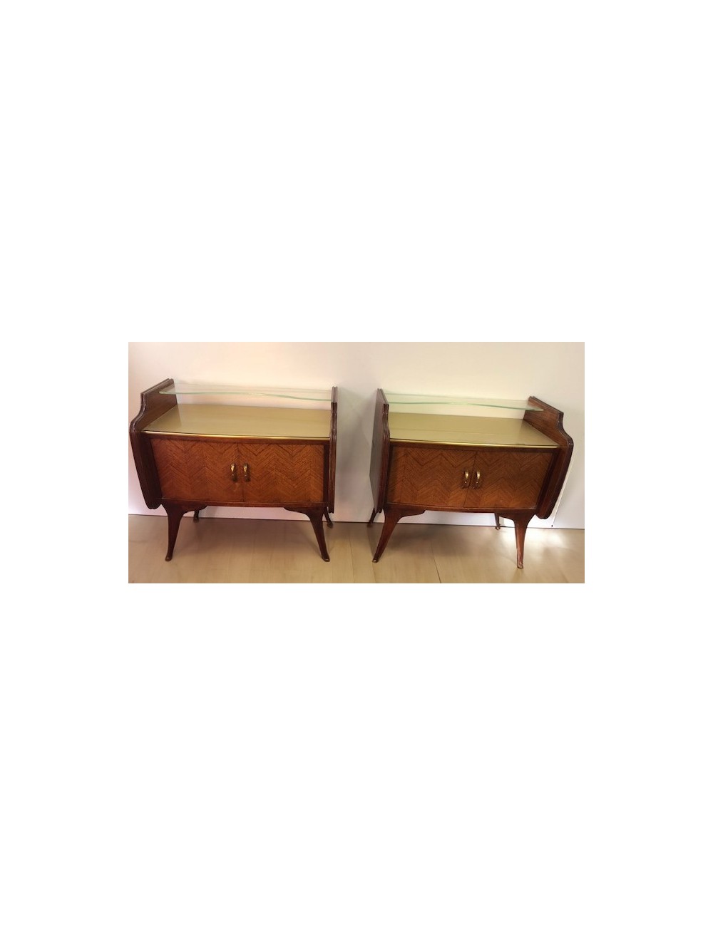 2 Bedside tables 1950s 2 Bedside tables 1950s