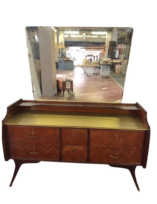 6-drawer chest of drawers with mirror