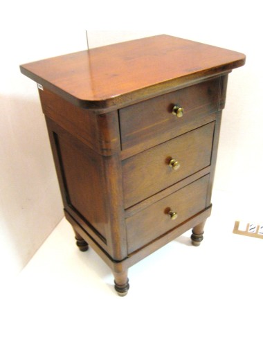 2 modern walnut bedside tables