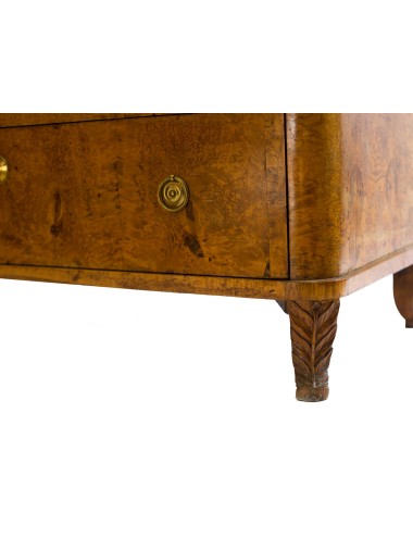 Mobile Biedermeier impiallacciato radica di betulla inizi '800