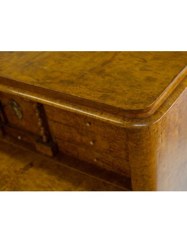 Mobile Biedermeier impiallacciato radica di betulla inizi '800