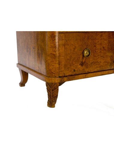 Mobile Biedermeier impiallacciato radica di betulla inizi '800