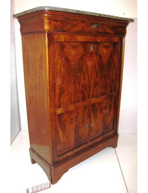 Secretaire francese in mogano stile Luigi Filippo