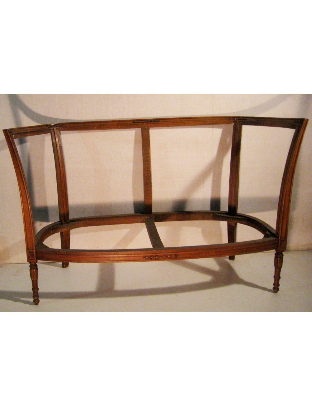 Louis XVI sofa stem - pair (1 unfinished) Louis XVI sofa stem - pair (1 unfinished)