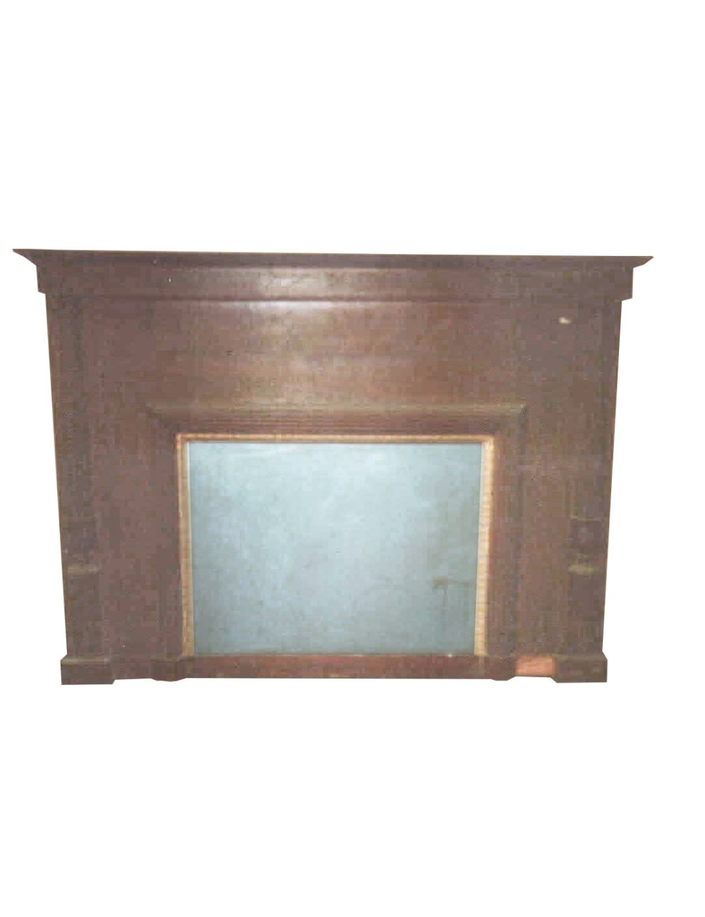 Wooden mirror/fireplace with gold frame