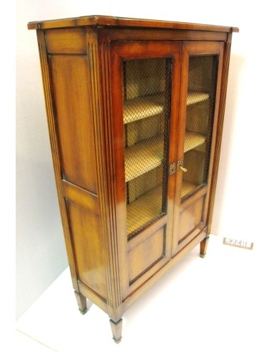 Louis XVI cherry display cabinet with two doors, modern era