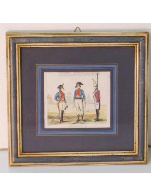 3 Stampe di uniformi militari