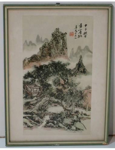 12 Chinese Frame Prints Green