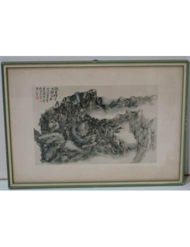 12 Chinese Frame Prints Green