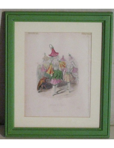 7 stampe di donne in fiore L137 - (n. 7)