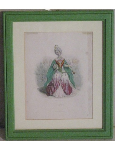 7 stampe di donne in fiore L137 - (n. 7)