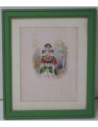7 stampe di donne in fiore L137 - (n. 7)