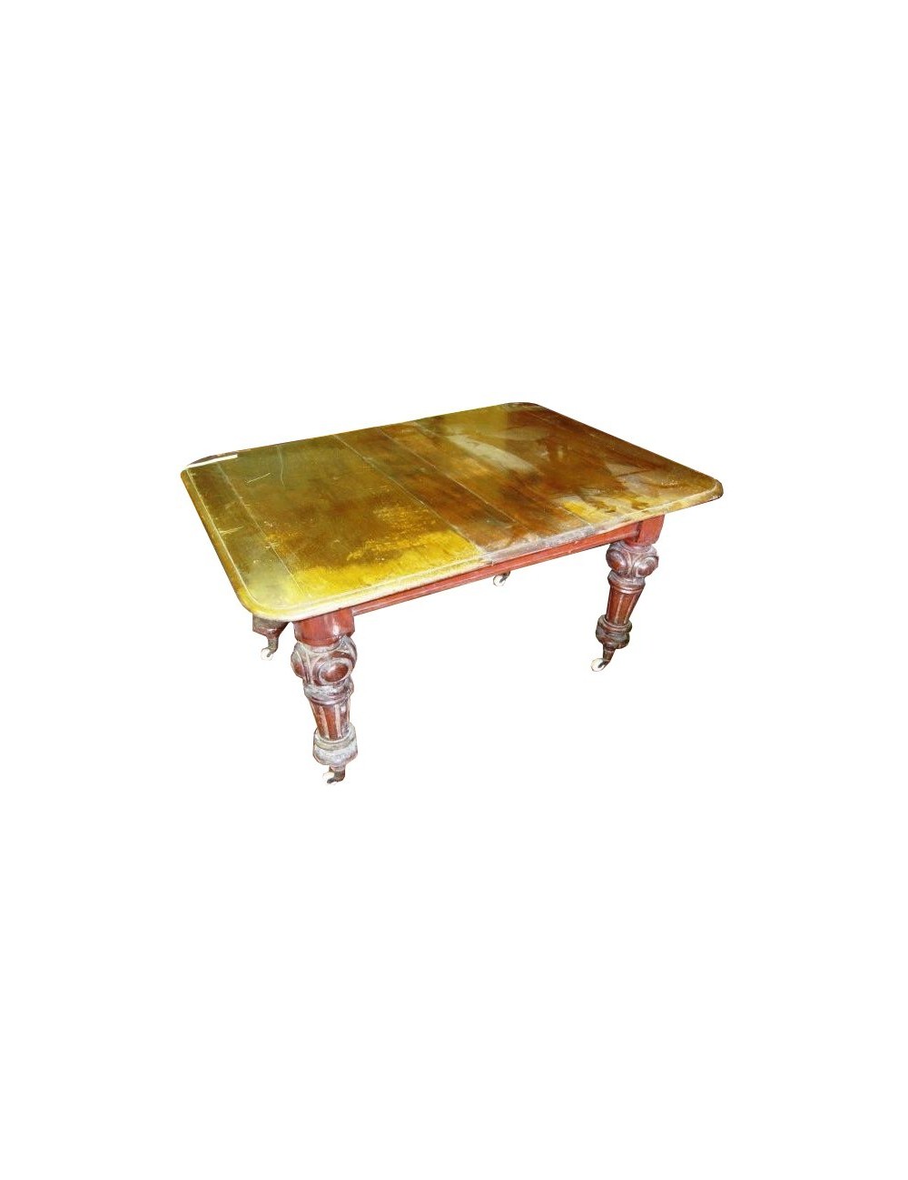 Mahogany table with 2 extensions cm. 50+39 Mahogany table with 2 extensions cm. 50+39