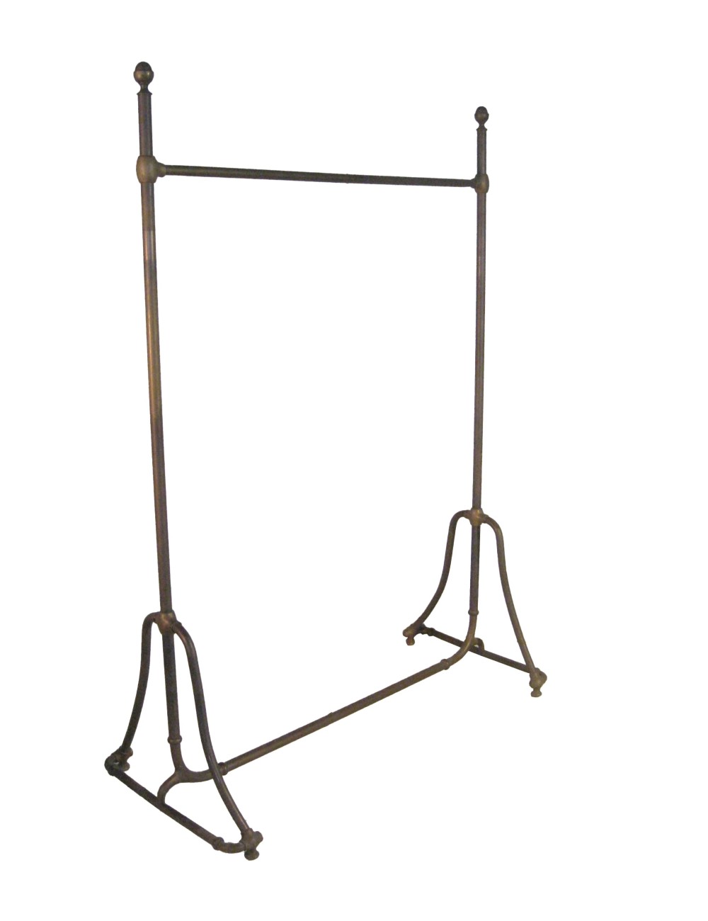 Porta abiti moderno in ottone brunito