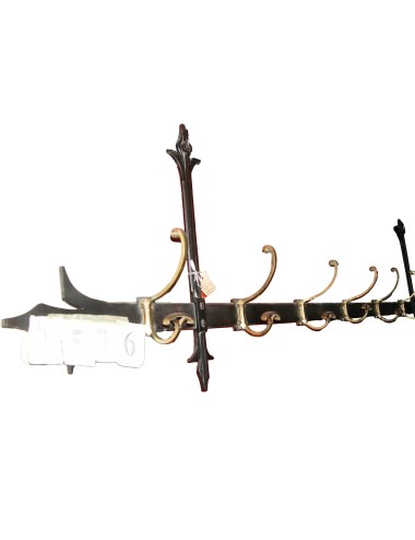 Iron/brass coat rack