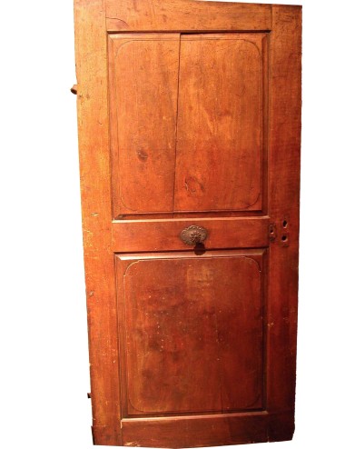 Light walnut door in need of restoration