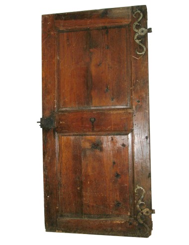 Smooth 2-mirror fir door for restoration