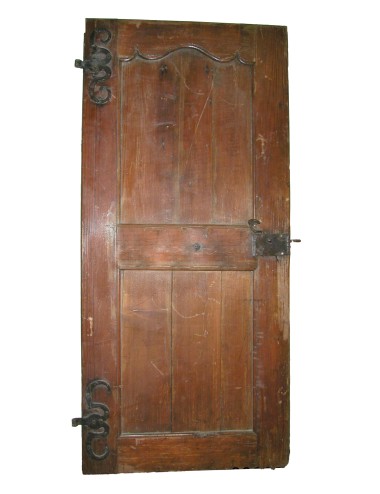 Light walnut door in need of restoration