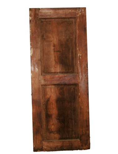 Walnut door with 2 plain panels in need of restoration