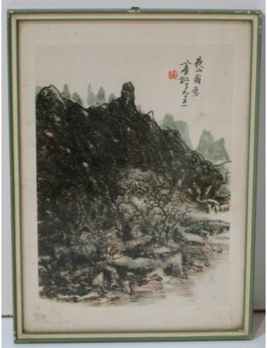 12 Chinese Frame Prints Green
