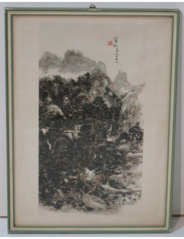 12 Chinese Frame Prints Green