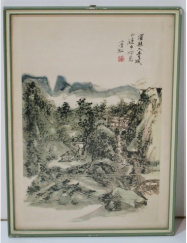 12 Chinese Frame Prints Green