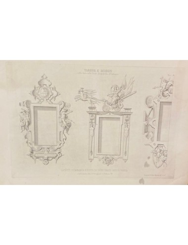 9 Stampe orizzontali in bianco e nero senza cornice