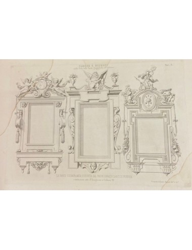 9 Stampe orizzontali in bianco e nero senza cornice