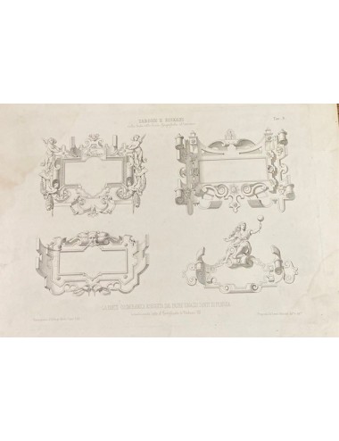 9 Stampe orizzontali in bianco e nero senza cornice