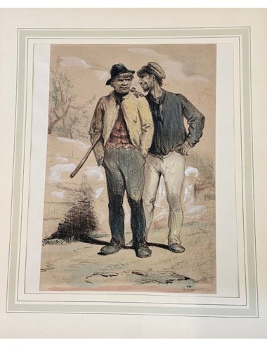10 Unframed figure prints