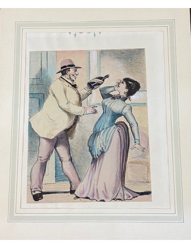 10 Unframed figure prints