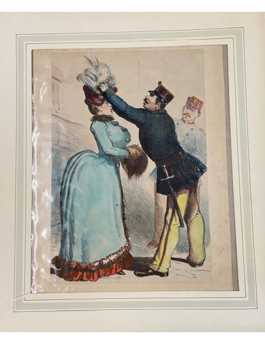 10 Unframed figure prints