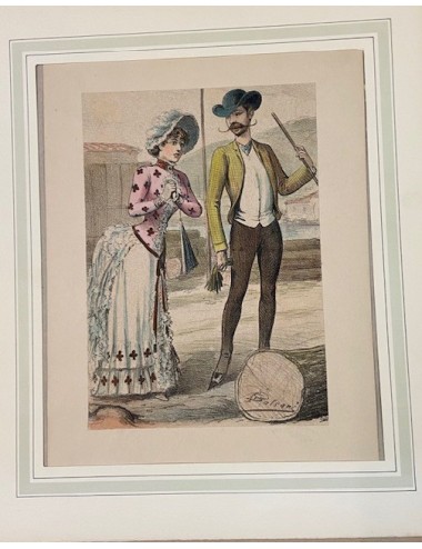 10 Unframed figure prints