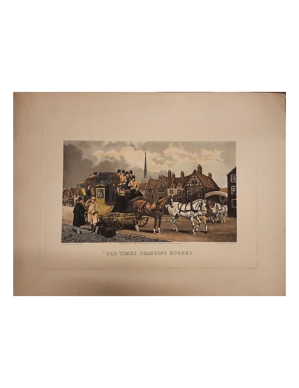Print "horse race" without frame