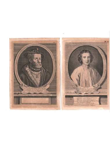 34 Small unframed character prints