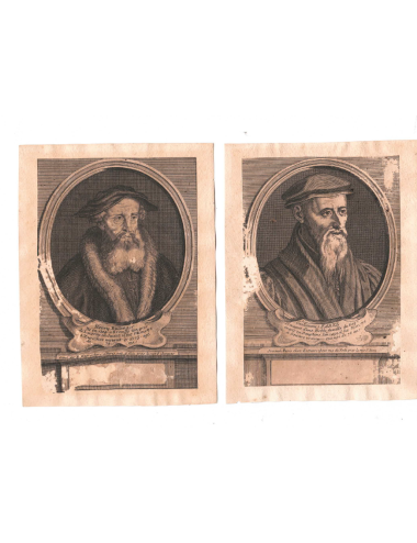 34 Small unframed character prints