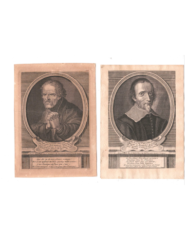 34 Small unframed character prints