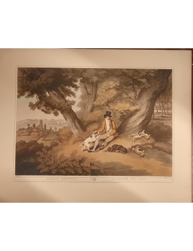10 unframed 'hunting' prints