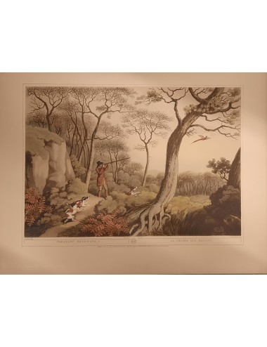 10 unframed 'hunting' prints